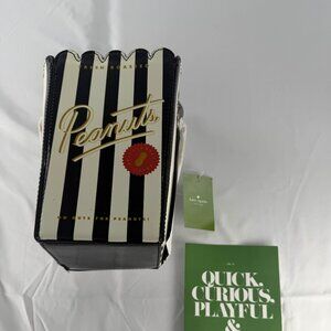 NWT Kate Spade New York Flavor Of The Month Peanuts Box Novelty Handbag Purse